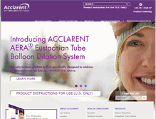 Tablet Screenshot of acclarent.com